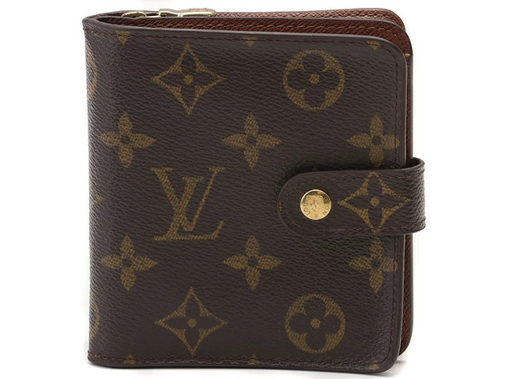 LOUIS VUITTON Compact Wallet Zip Monogram